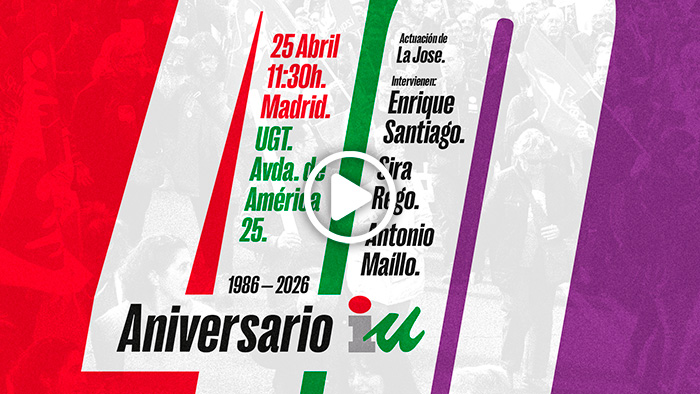 Directo del acto del 40 aniversario de Izquierda Unida